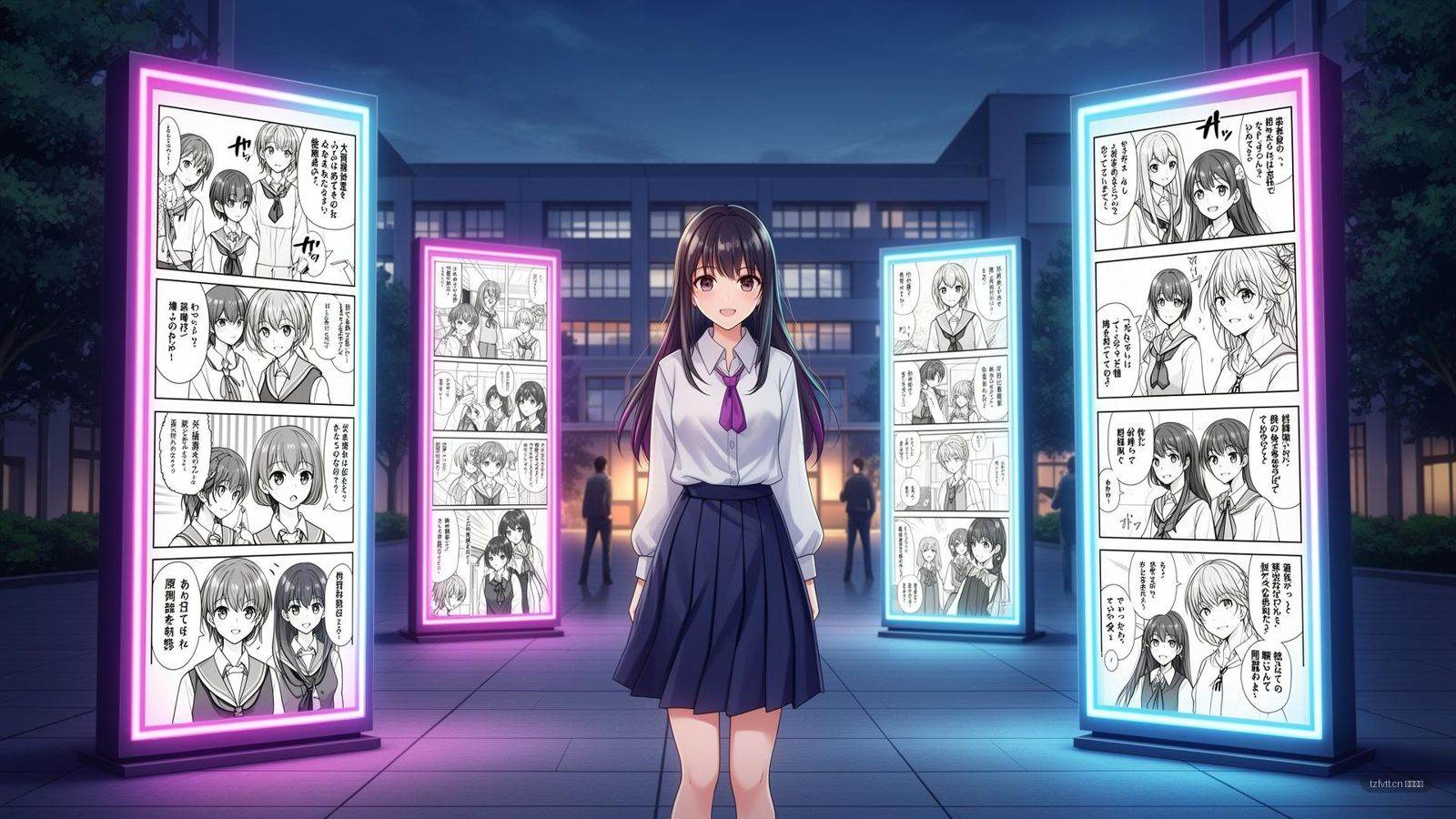 tzfvtt.cn 每日大赛校园漫画创作演示
